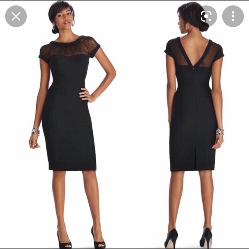 WHBM Black Siren Dress Sz 00 NWT